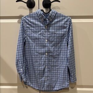 Boys Blue Checkered Shirt